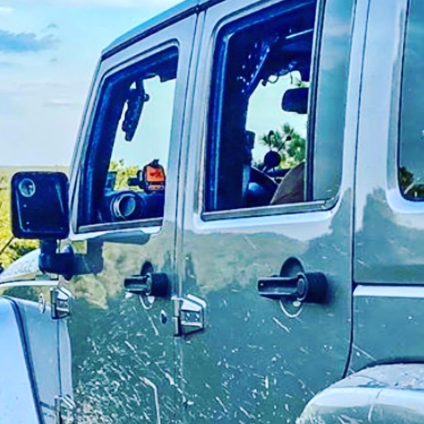 Jeep JK Front and Rear Handles with Mirrors Package