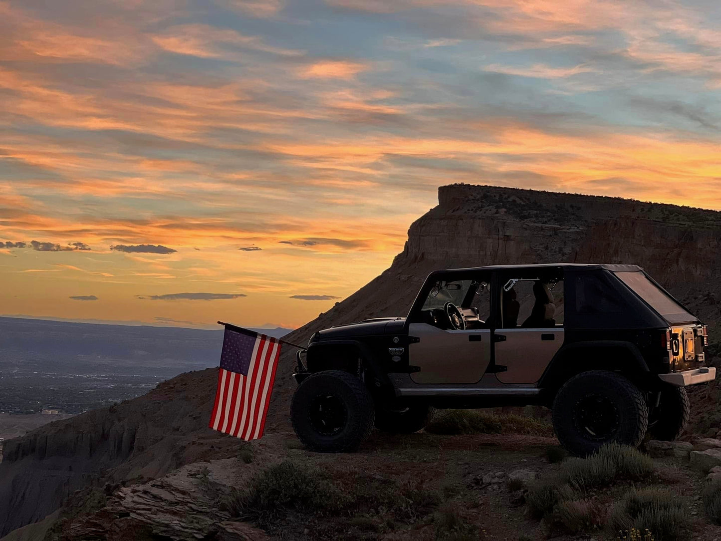Jeep JK Front and Rear Handles with Mirrors Package