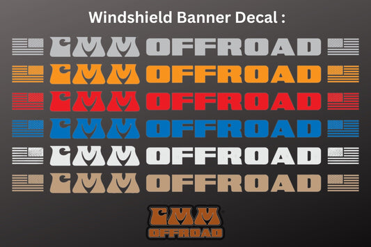 CMM Offroad Windshield Banner