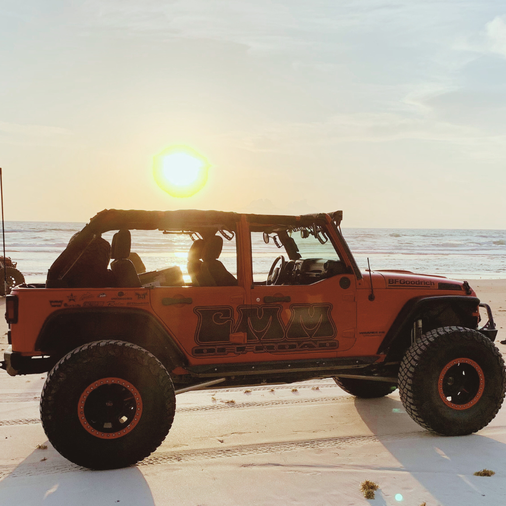 Jeep JK Front and Rear Handles with Mirrors Package