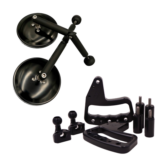 Handles & Mirror Bundle for 2007-2018 Jeep Wrangler JK - CMM Offroad