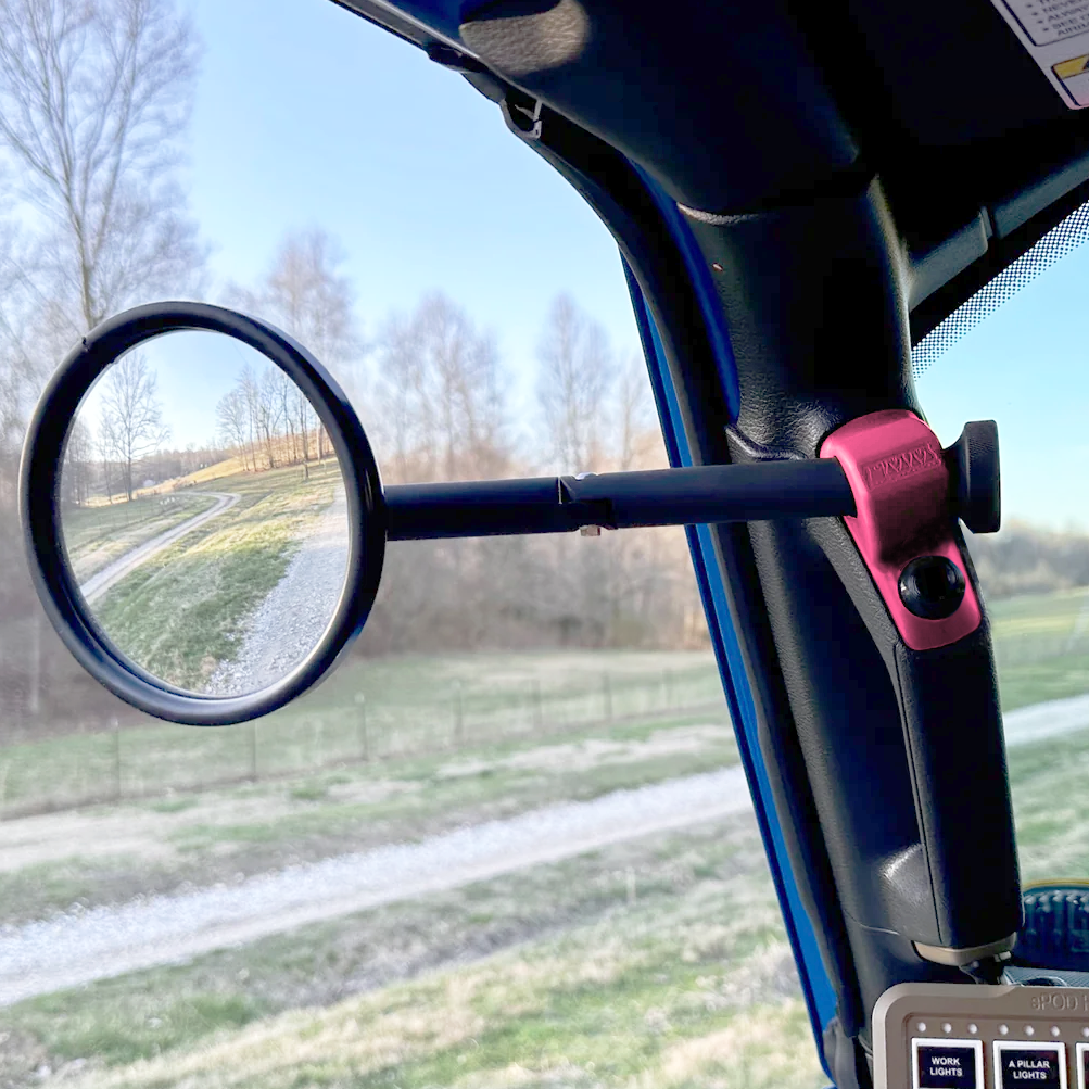 JL/JLU A-Pillar Side Jeep Mirrors with Base Mount Driver AND Passenger