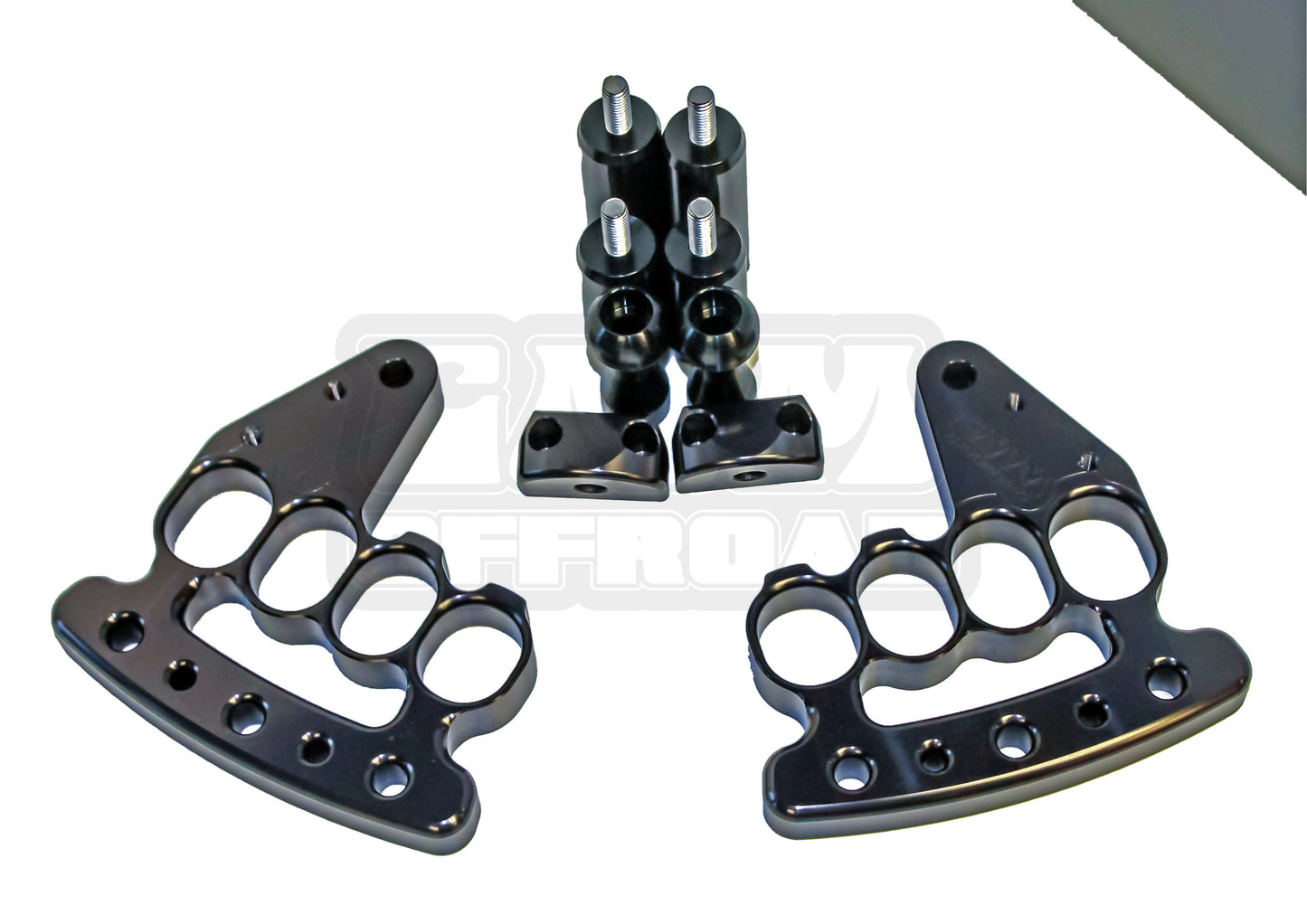Black Anodize JK JKU Front Knuckle Grab Handles