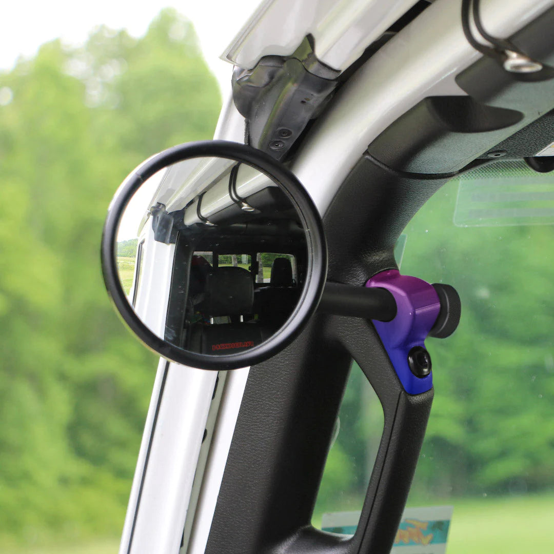 JL/JLU A-Pillar Side Jeep Mirrors with Base Mount Driver AND Passenger