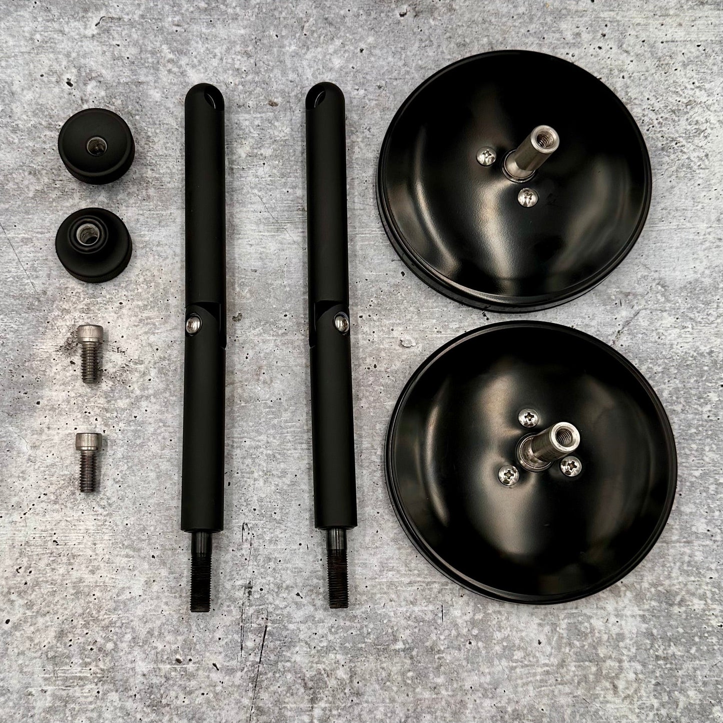 Jeep Doors Off 6" Breakaway Mirrors Disassembled