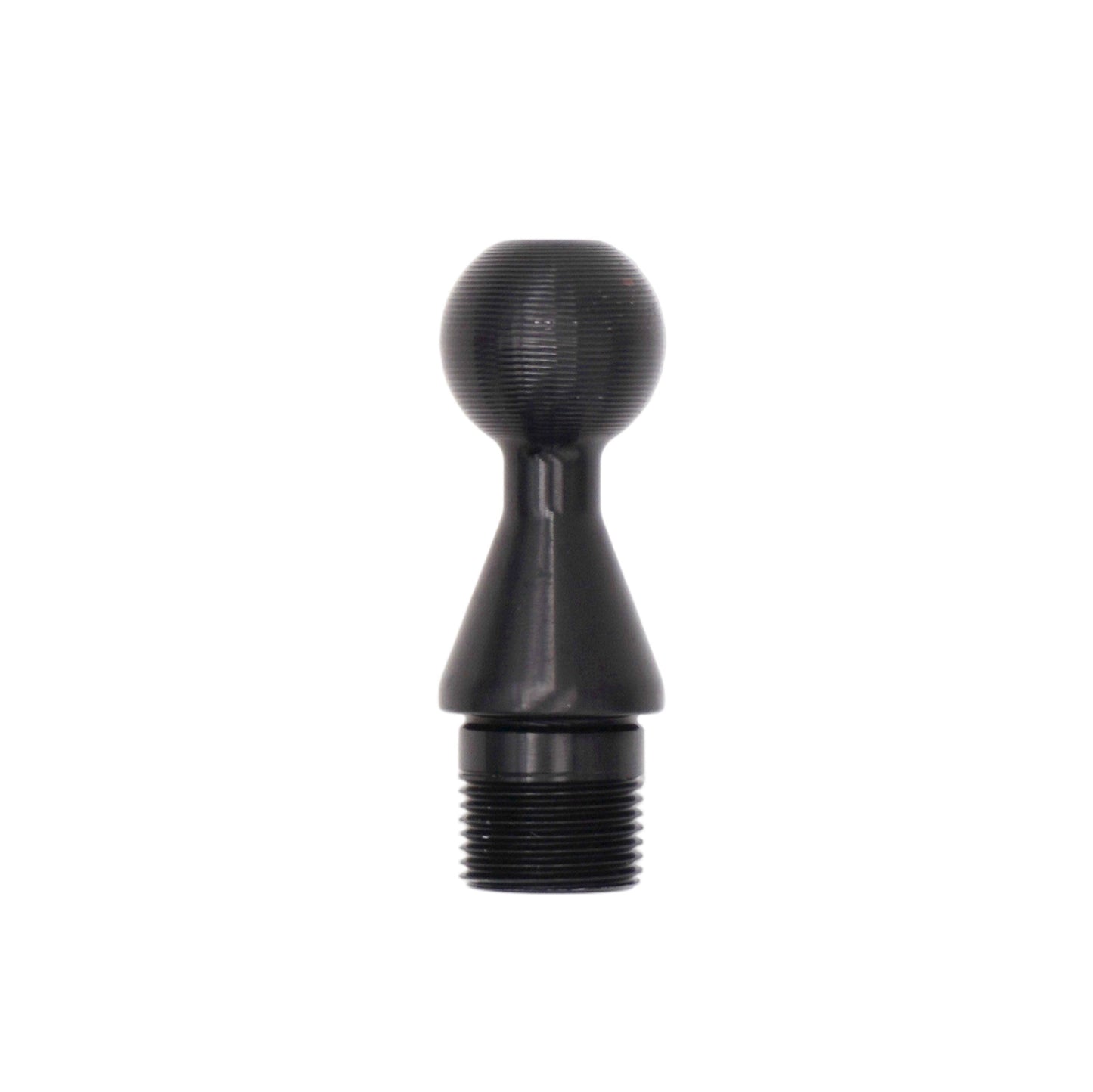 Black Aluminum Grab Bar Ball on a white background
