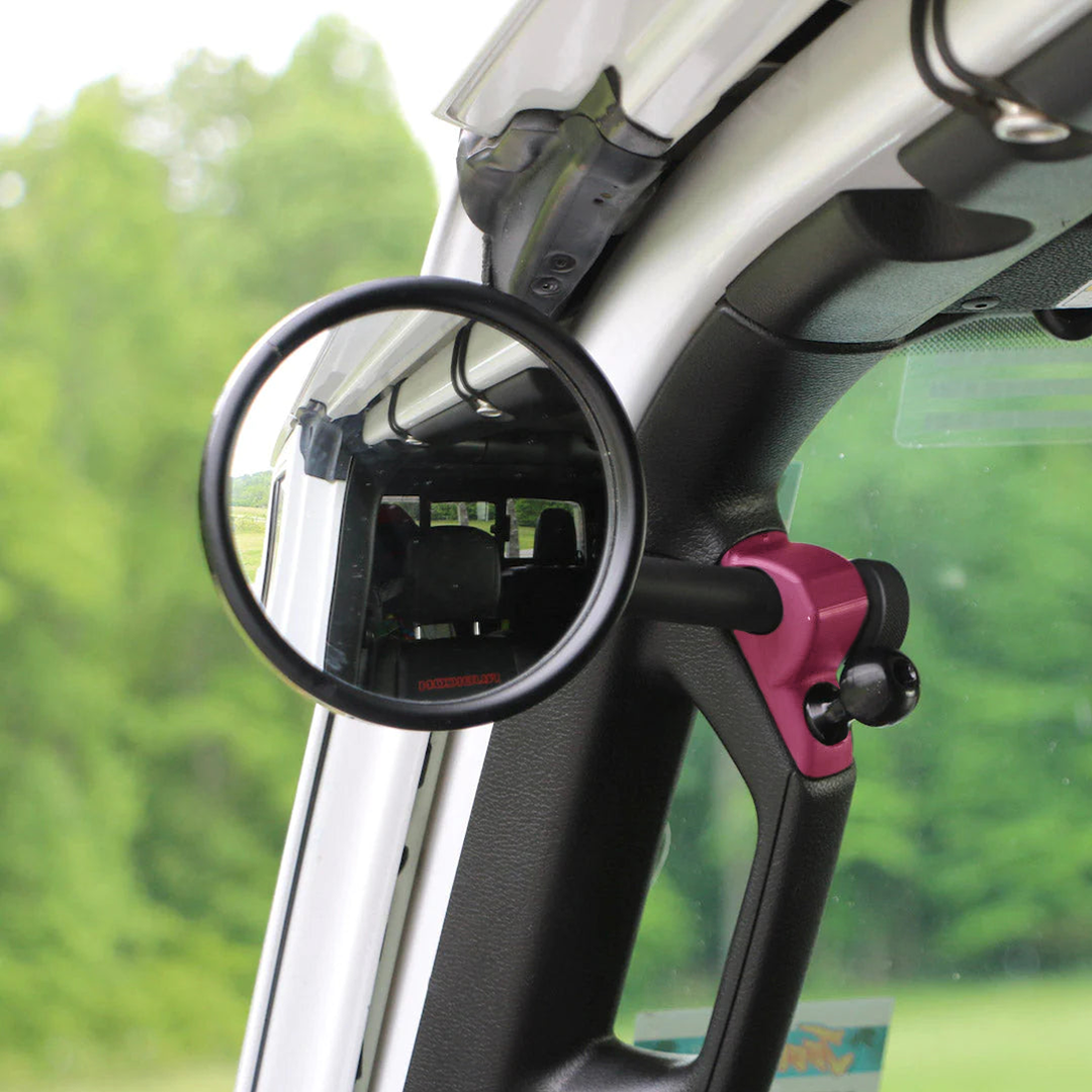 JL/JLU A-Pillar Side Jeep Mirrors with Base Mount Driver AND Passenger