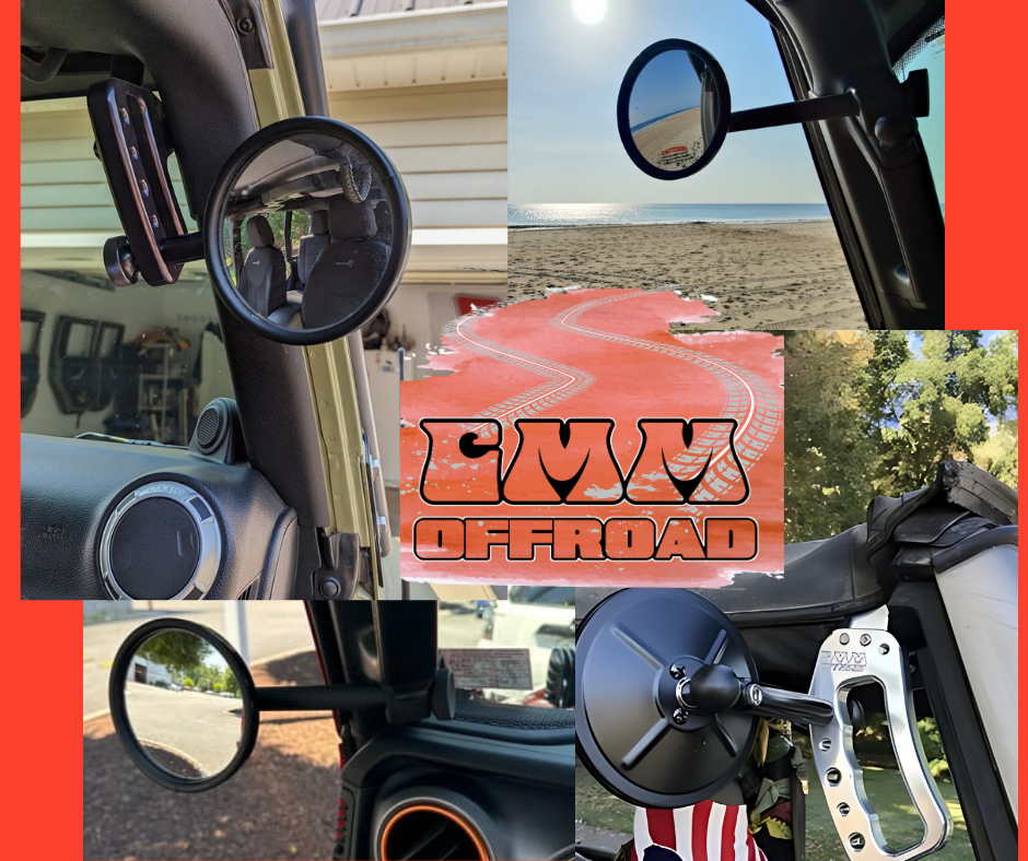 Made In the USA, CMM Offroad Jeep Exclusive Mirror Kits