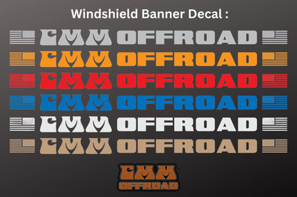 CMM Offroad Windshield Banner