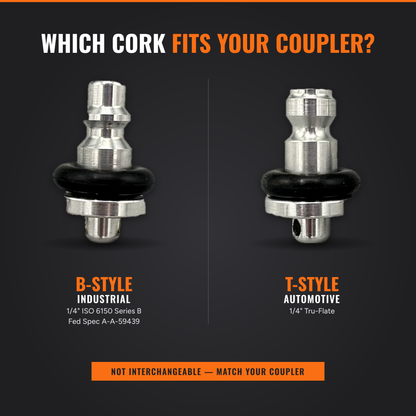 Coupler Cork – Automotive (Tru-Flate / T-Style)