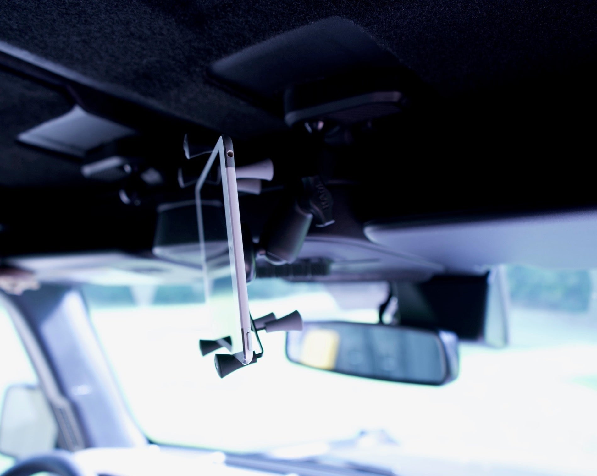 Bronco 1"  Freedom Panel Ball  Mount with Tablet Mount Side View