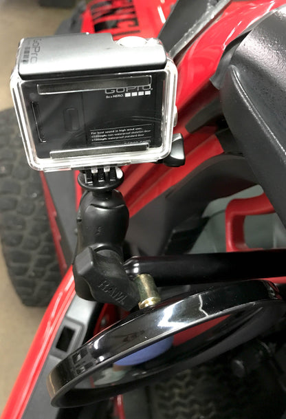 CMM Offroad Side Mirrors with 1" Ball Mount & Lock Nuts