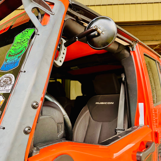 Jeep Doors Off 6" Breakaway Mirrors Front