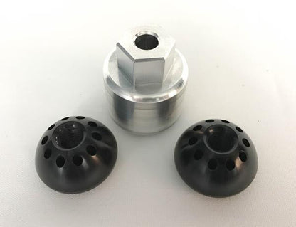 CMM Offroad Replacement Mirror Stanchions  with 1" Ball Mount & Lock Nuts