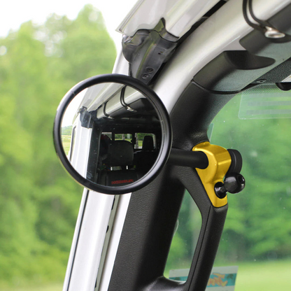 JL/JLU A-Pillar Side Jeep Mirrors with Base Mount Driver AND Passenger